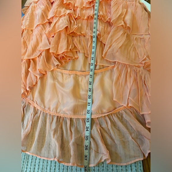 By Anthropologie Tiered Ruffled High-Low Skirt - Picture 7 of 8